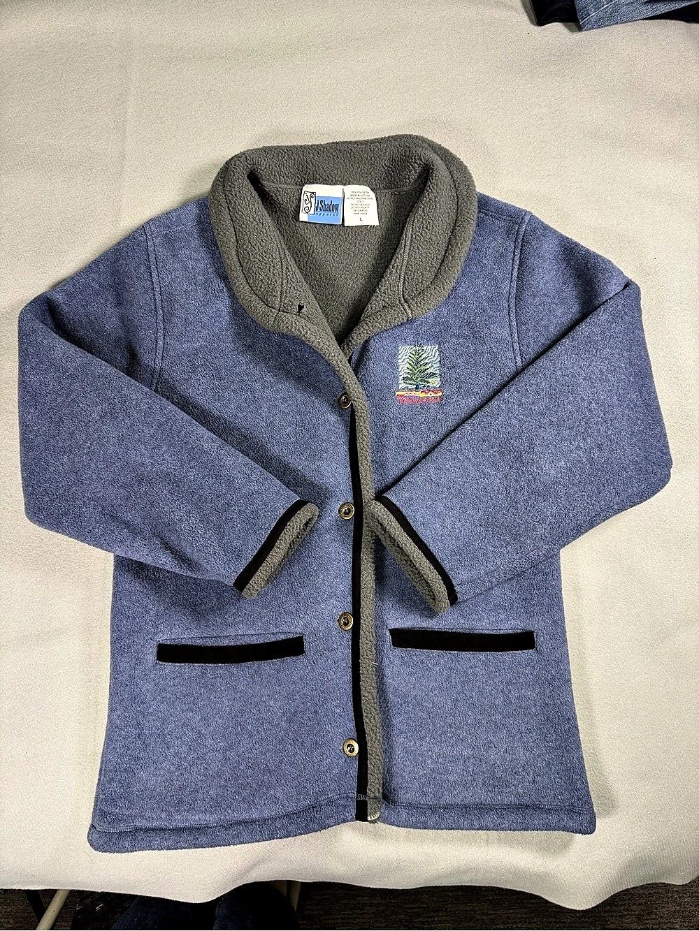 J. Sharlow Apparel Yellowstone Fleece Jacket Blue Large